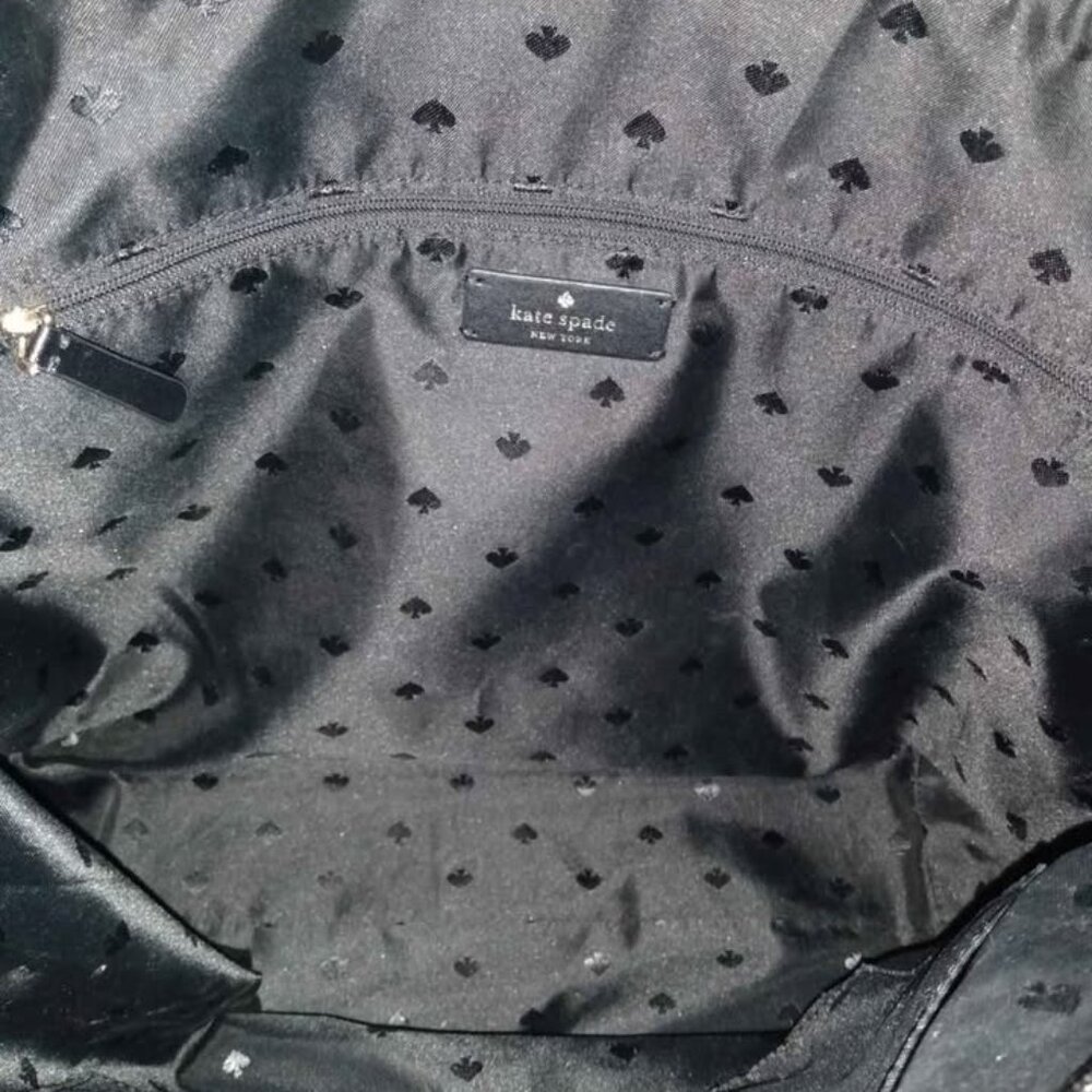 Kate Spade Black Leather Tote Bag - Picture 2 of 4